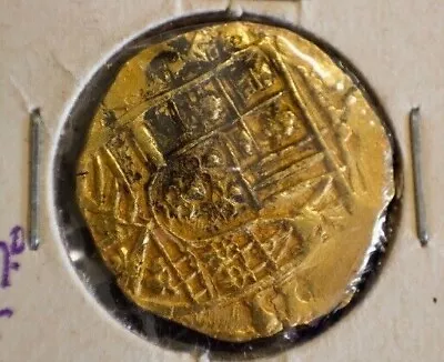 2 Escudo Mexico Gold Cob Coin Colonial C. 1713 Philip V Fleet Authentic  • $2900