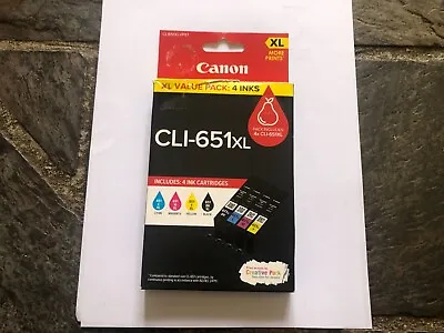 $25 • Buy Genuine Canon Printer Cartridges Cli-651 Cli-651xl Cli651 Colour