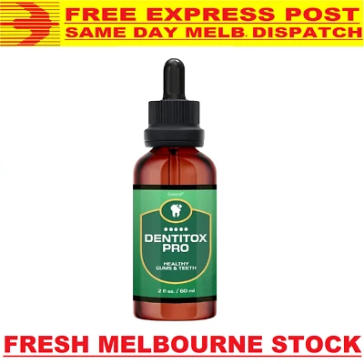 $58.50 • Buy DENTITOX PRO DROPS Healthy Teeth + Gums Eliminates Bacteria 60mL - FREE EXPRESS