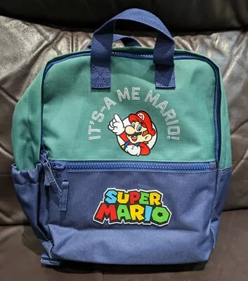 Super Mario Backpack Kids By M&S Primary Students School Bag Rucksack  • £14.99