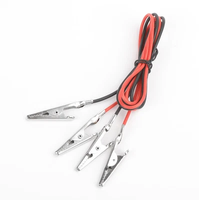 $3.99 • Buy Ever Start 30  Test Lead Black&Red, 4 Alligator Clips, 2 Electrical Wires, 22AWG