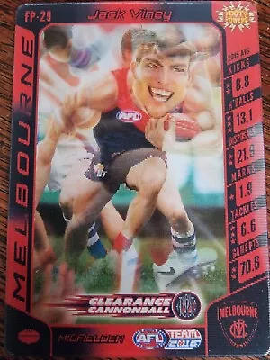 2016 Afl Teamcoach Trading Card Footy Powers 3-d Card Fp29 Jack Viney-melbourne • $3.99