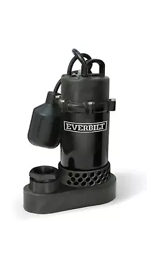 Everbilt HDSP25W 1/4 HP Submersible Alum Sump Pump 34 GPM W/ Tethered Switch • $45