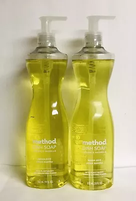 2 Bottles Method ~ Lemon & Mint Dish Soap With Plant-Based 18 Fl Oz Each • $26.99