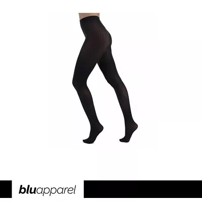£4.20 • Buy Ladies Full Length Tights 50 Denier Opaque Black Bright Colour UK 8-24 Plus Size