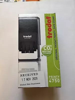 $5.99 • Buy Trodat 4750L2  PAID  Self-inking Date Stamp. Blue/Red. Dates For 10 Years.