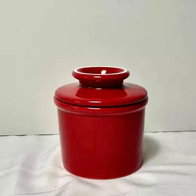 Original BUTTER BELL CROCK L. Tremain Red Butter Keeper Dining Kitchen • $14.99