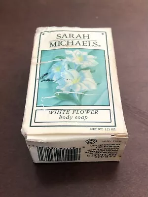 VTG 90s Sarah Michaels SOAP White Flower New NIB Water Damage RARE HTF DISCONTIN • $14.98