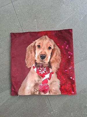 M&S Spaniel Christmas Cushion Cover 18 X 18  • £9.99