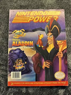 Dec 1993 Volume 55 Nintendo Power Magazine Aladdin W/ Mega Man X Poster & Insert • $20