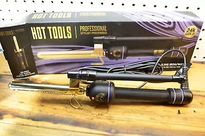 Hot Tools Professional 5/8  Gold Marcel Salon Hair Curling Iron 1104 HT1104 • $25.49