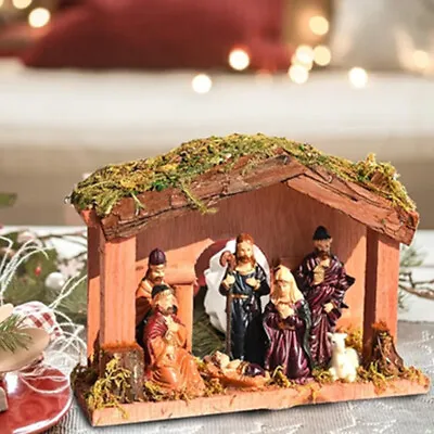 Nativity Set Resin Nativity Scene Nativity Scene Christmas Decoration Home Decor • £10.60