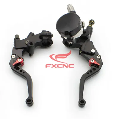 Motorcycle Master Cylinder Reservoir Brake Clutch Hydraulic Levers 7/8  • $39.99