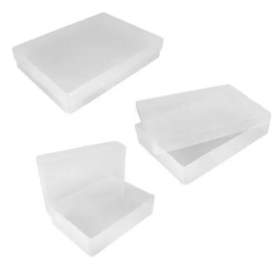 £7.88 • Buy Clear Storage Boxes A6 A5 A4 Paper Arts & Crafts Stationary