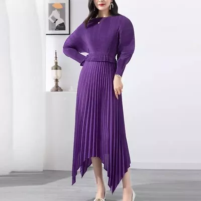 Elegantlong Unique  Luxury Modest Classy Pleated Dress For Women • $130