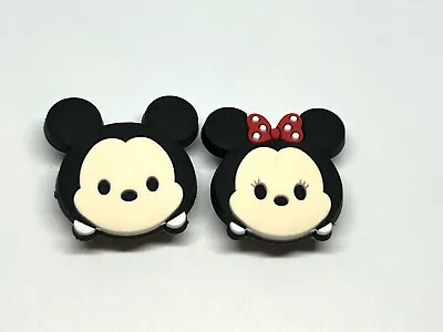 Mickey And Minnie Tsum Tsum Croc Shoe Charms Jibbitz 2 Piece Set B New! • $7.99