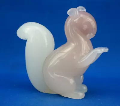 Rare Archimede SEGUSO Sculpture Squirrel Alabaster Glass Opal Pink MURANO Venice • $359.40