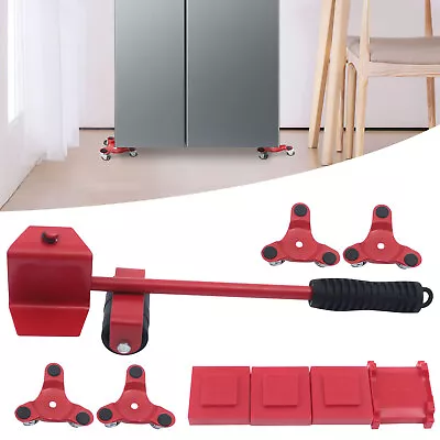 4x Moving Tri-Dolly Set & Lifter Heavy Duty Furniture Mover Trolley W/ 12 Wheels • $27.24