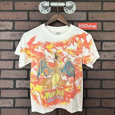 Vintage Nintendo Pokémon Charizard Shirt Size Youth Medium • $99.99