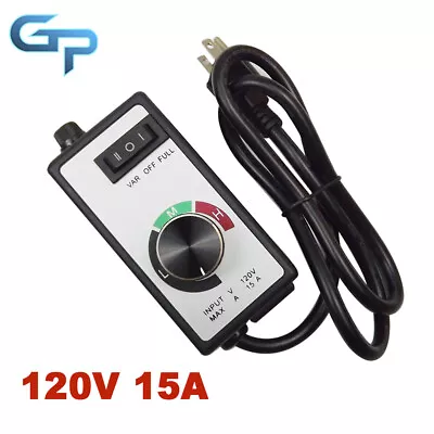 15A Speed Controller For Router Fan Variable  Electric Motor Rheostat AC 120V • $17.29