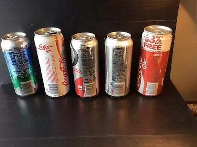 5 Different Large. Coke Cola/ Sprite  Soft Drink Cans B • $25