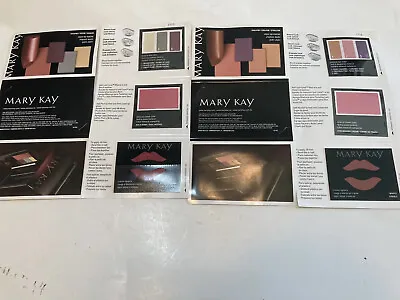 Mary Kay Color Card Sampler  Eye Color Cheek Color Cream Lipstick Lot Of 4 • $2.50