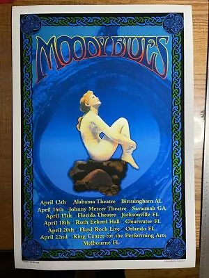 Moody Blues - 2001 Tour - Original AE 19/50 - Signed By Macrae Concert Poster • $37.49
