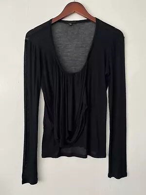 Helmut Lang Archive Vintage Cowl Neck Shirt Women’s 42 Made In Italy Runway • $149.99