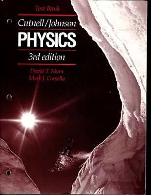 PHYSICS 3E - TEST BANK By J D Cutnell *Excellent Condition* • $52.95