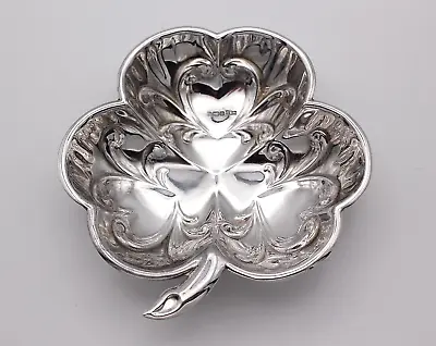 Mappin & Webb Sterling Silver Shamrock Bon Bon Dish Sheffield 1989 • $93.34