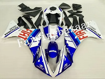  Fit For 2009-2011 YZF R1 FIAT Blue White ABS Injection Bodywork Fairing Kit • $549.86