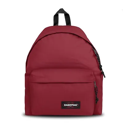 EASTPAK Padded Pak'r Backpack/Schoolbag Deep Burgundy K74 FREE DELIVERY • £23.99