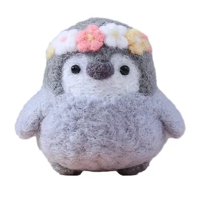 DIY Animal Penguin Wool Felt Doll Needle Felting Tool Kit For Beginners Gifts UK • £3.83