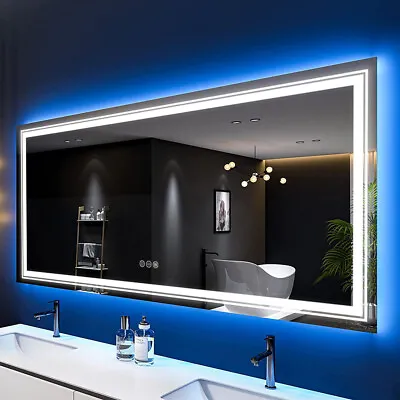 1400mm Ultra Large＆Bright LED Bathroom Mirror Anti-Fog Full Length Vanity Mirror • $149.91