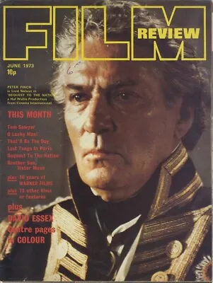 Film Review Magazine Peter Finch Cover Photo David Essex O Lucky Man June 1973 • $24.99