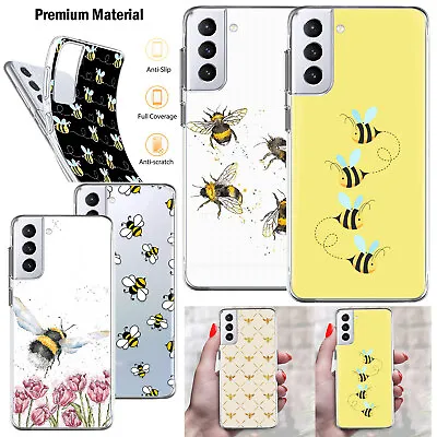 Cute Bees Print Phone Case Soft Cover For Samsung Galaxy A25 A14 A54 A15 S23 S24 • £5.23