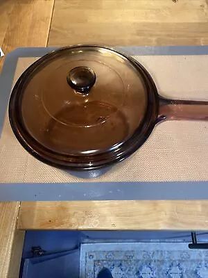 Corning Visions Cookware Amber 2.5 L Sauce Pan • $30