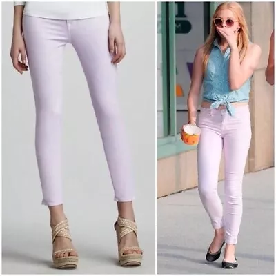 J Brand Skinny Leg Jeans Size 25 Soft Lilac Color Denim Pants Pastel • $35