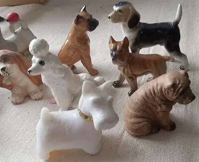 Vintage Ceramic Dog Figurine (Lot Of 12)   • $35