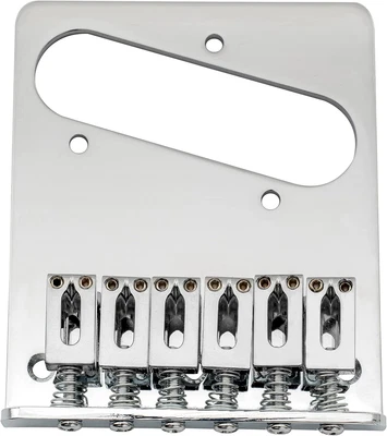 £17.39 • Buy Musiclily Guitar Telecaster Bridge Assembly With 6 Saddles For Tele Style,Chrome