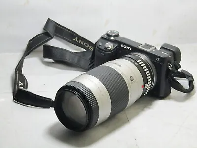 SONY NEX E MOUNT Mirrorless Fit 75-300mm = 110-450mm Lens For A6000 A6500 ZV-E10 • £69.99