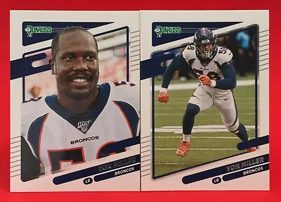 VON MILLER  2021 Donruss Sp NO HELMET  VARIATION Plus A Base Card #181 Broncos • $1.89