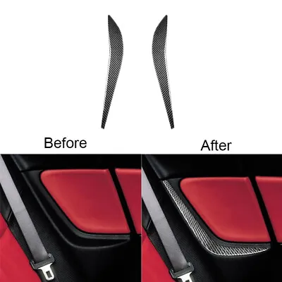 For Mazda RX-8 2004-2008 Carbon Fiber Rear Seat Side Decorative Strip Cover Trim • $45.03