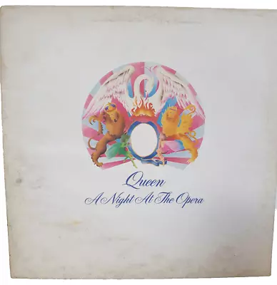 Queen  A Night At The Opera Embossed Gatefold Sleeved Vinyl EMTC 103 VG+ • £12.99