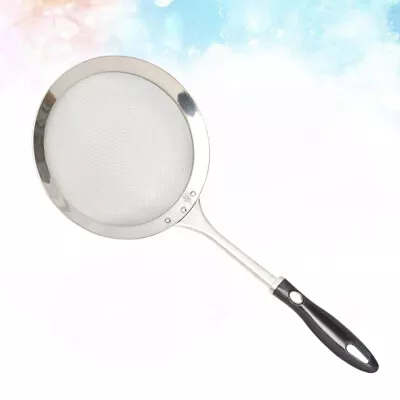 Slotted Ladle Spoon Strainer Skimmer Flour Sieve Strainer Soup Skimmer Fine Mesh • £10.49