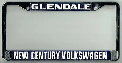 Glendale California New Century VW Volkswagen Vintage Dealer License Plate Frame • $68