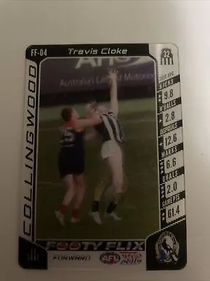 2016 AFL Teamcoach Footy Flix Travis Cloke Collingwood Magpies #FF-04 • $3