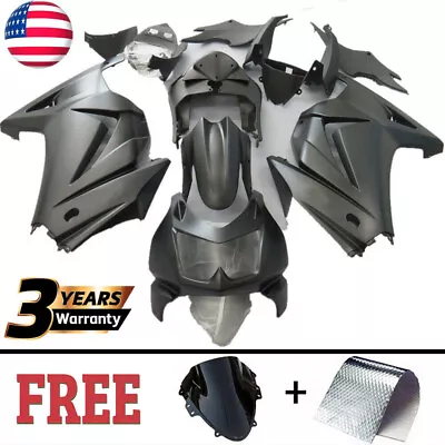 ABS Fairing Kit For 2008-2012 2009 2010 Kawasaki Ninja 250R EX 250 Matte Black  • $329.01