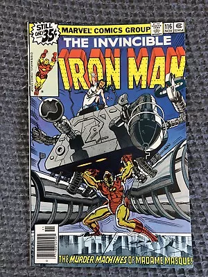 IRON MAN #116 9.2-9.4 Range MADAME MASQUE COVER & APPEARANCE! Layton & Romita • $1.99