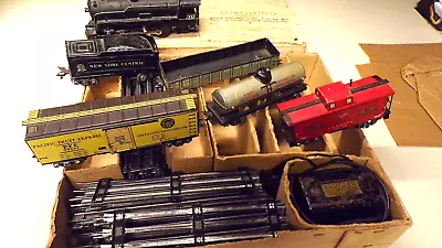 Vintage Marx  Electric Train Set - Original Box With Cars Track Control - Wow • $149